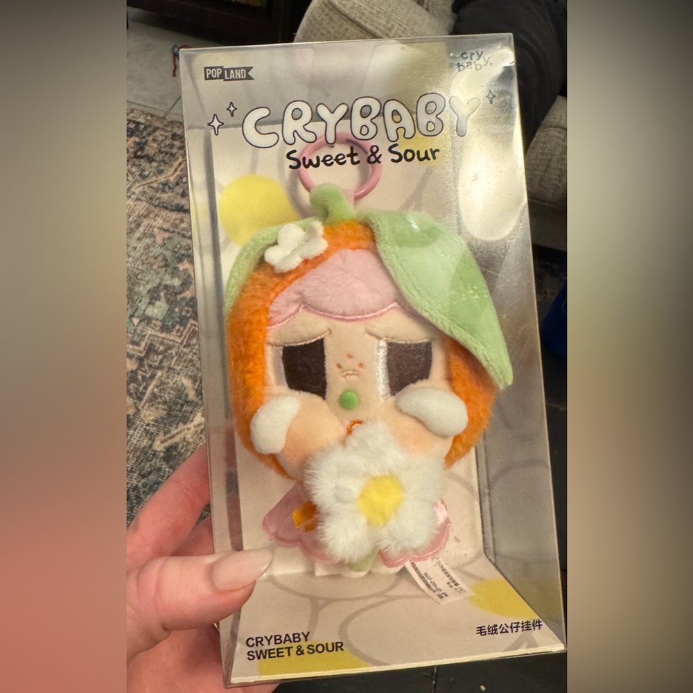 Pop Mart PopLand Exclusive CRYBABY Sweet & Sour Plush Keychain
